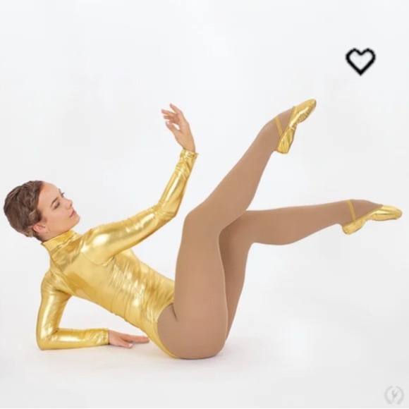 NEW!! Gold Ballet Flat Eurotard Tendu - Picture 7 of 7